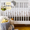 Burts Bees Baby Print - Sábana bajera ajustable para cuna, algodón orgánico