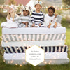 Burts Bees Baby Print - Sábana bajera ajustable para cuna, algodón orgánico