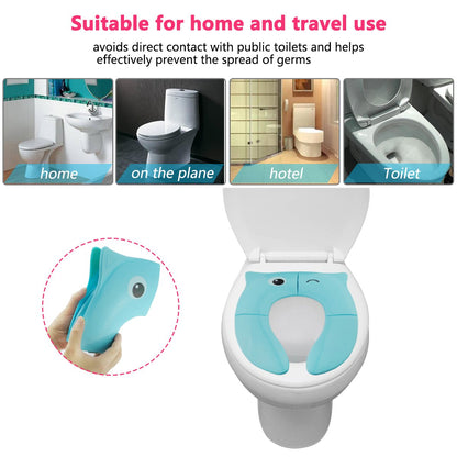 Asiento de inodoro plegable para entrenamiento de ir al baño
