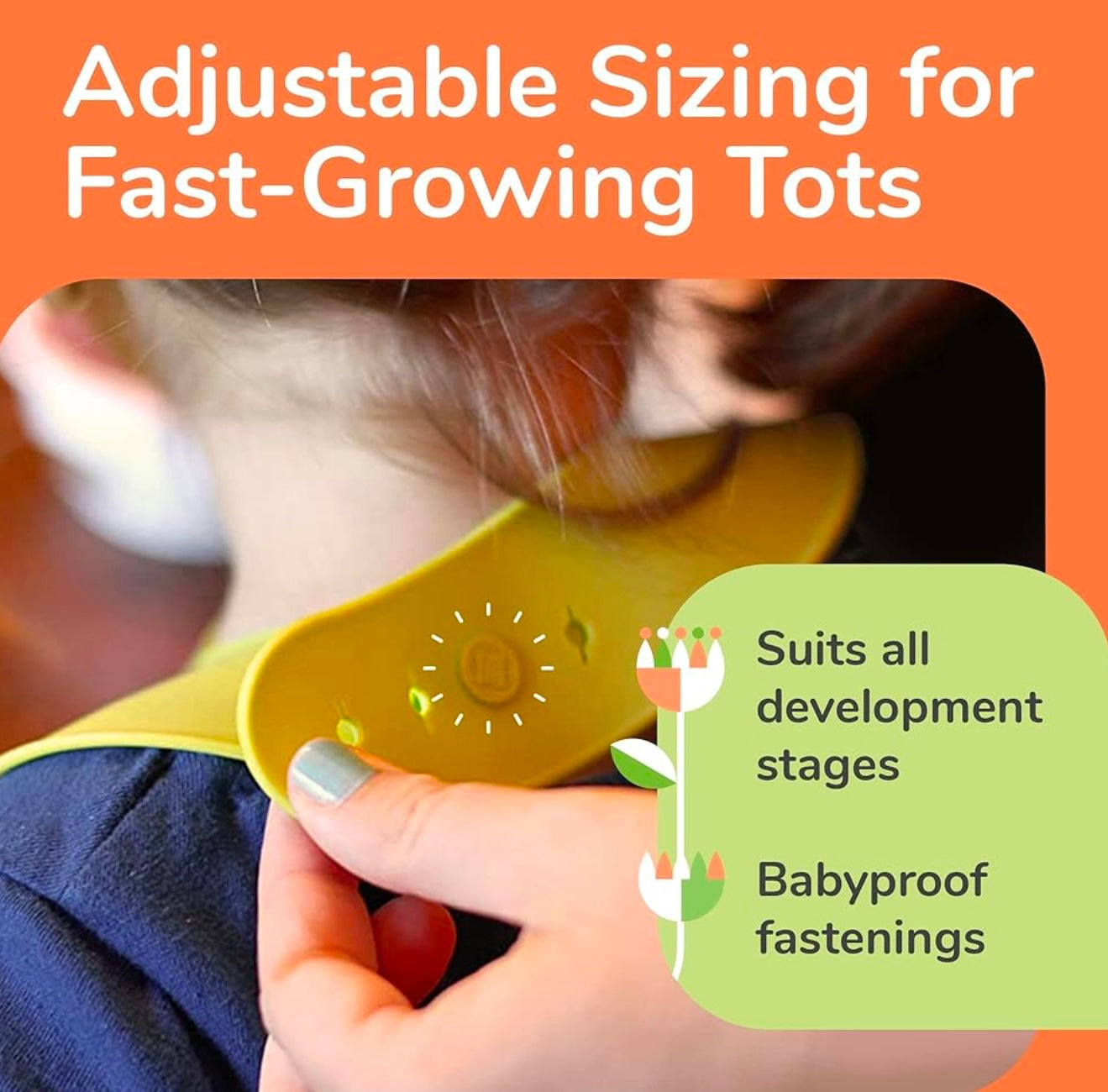 Baberos de silicona para bebés, baberos para comer, 2 baberos de silicona lavables