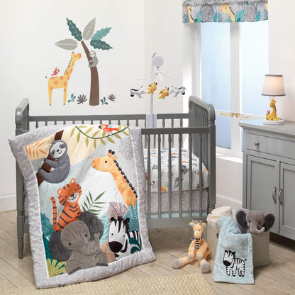 Bedtime Originals Mighty Jungle Musical Baby Crib Mobile