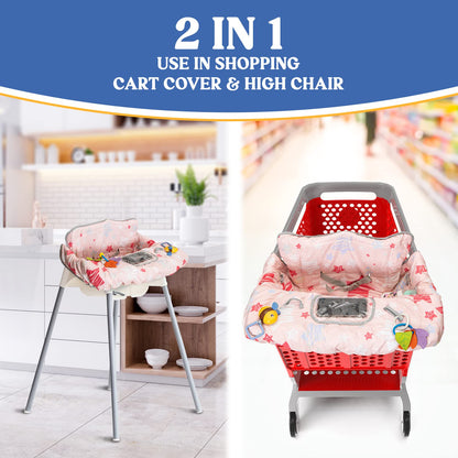 Funda para carrito de compras para bebé, funda para silla alta para asiento de restaurante
