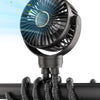 Ventilador para cochecito: recargable con puerto tipo C, 4000 mAh