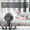 Ventilador para cochecito: recargable con puerto tipo C, 4000 mAh