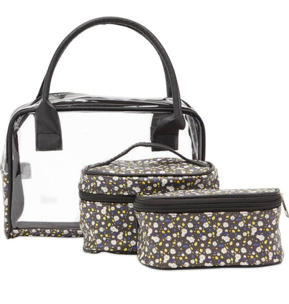 Glamlily Juego de 3 bolsas de maquillaje de viaje