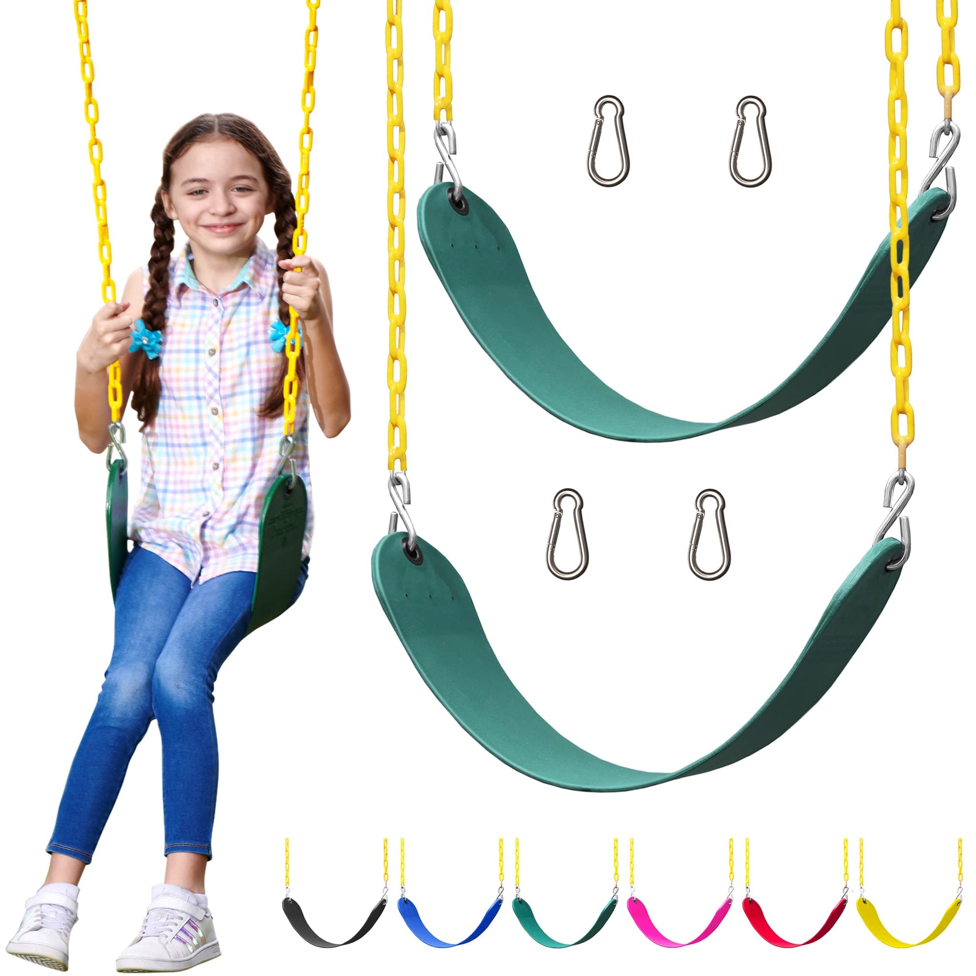 Jungle Gym Kingdom Juego de accesorios para columpios – Paquete de 2 piezas