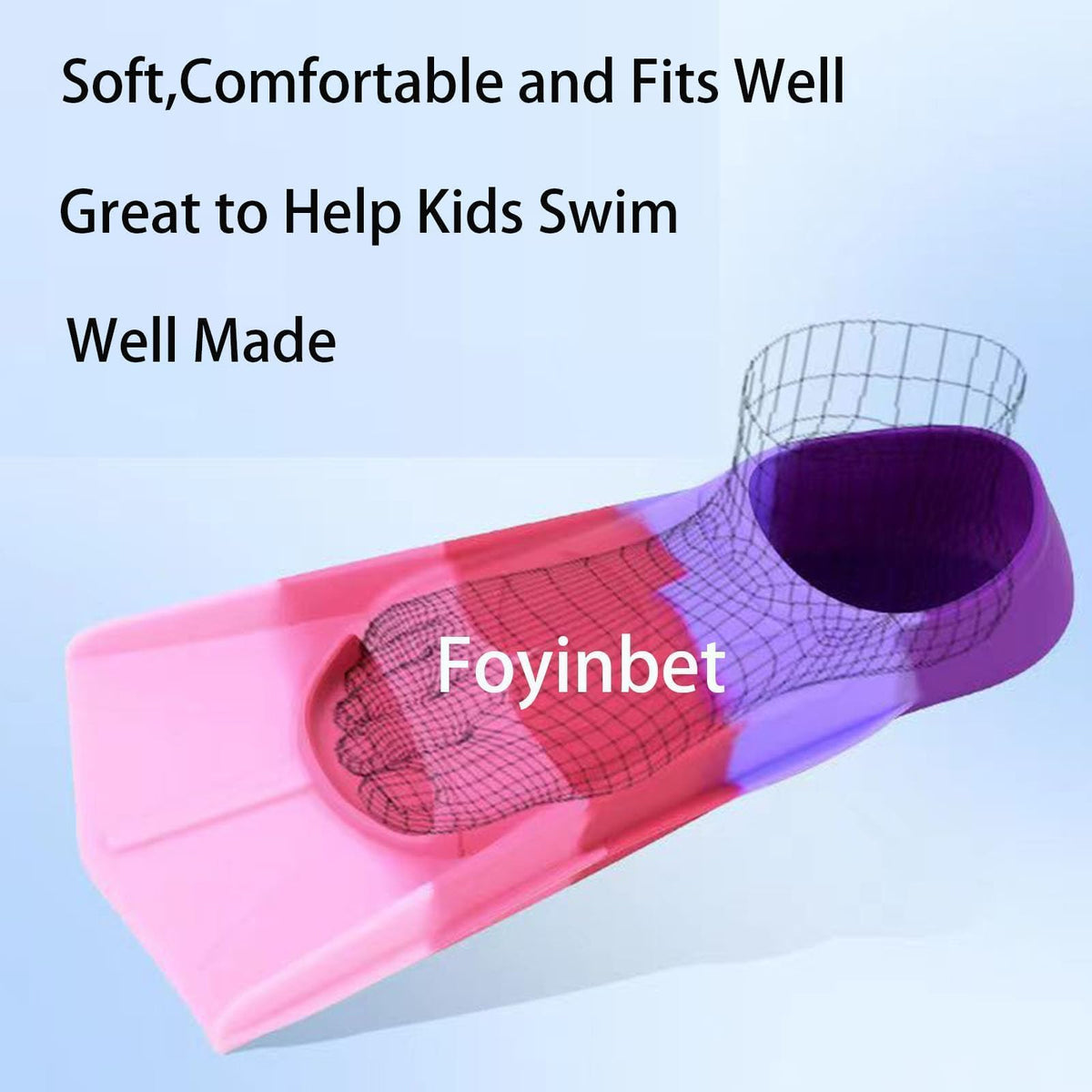 Aletas de natación para niños, Talla 4- 5.5