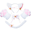 Accesorios para disfraz de gato Beelittle, orejas de gatito y cola