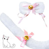 Accesorios para disfraz de gato Beelittle, orejas de gatito y cola