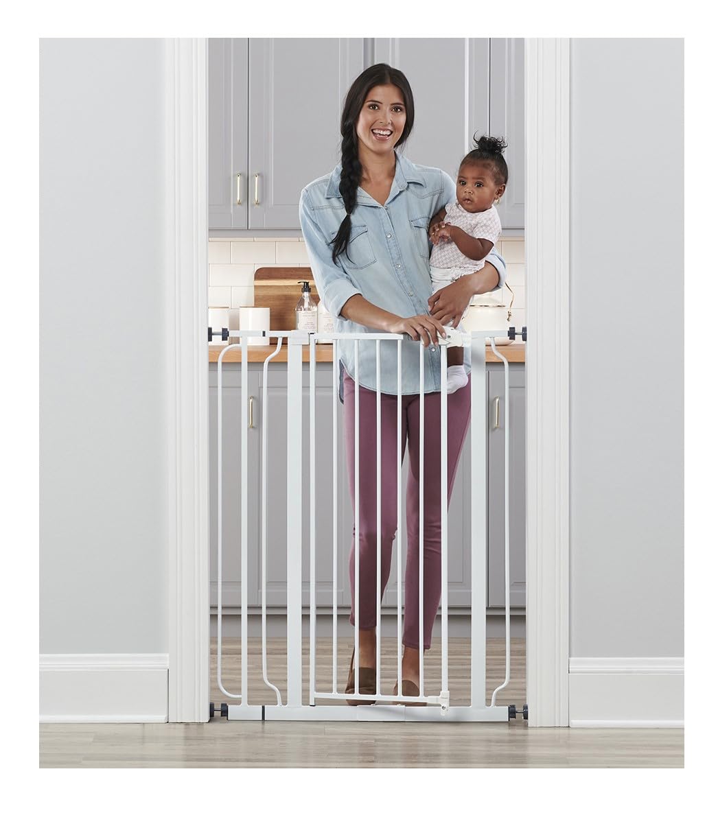 Regalo Easy Step extra Tall Walk Thru Puerta, color blanco