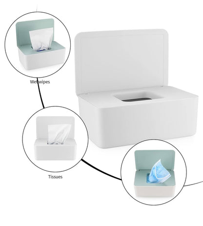 Dispensador para toallitas húmedas color blanco