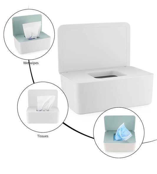 Dispensador para toallitas húmedas color blanco