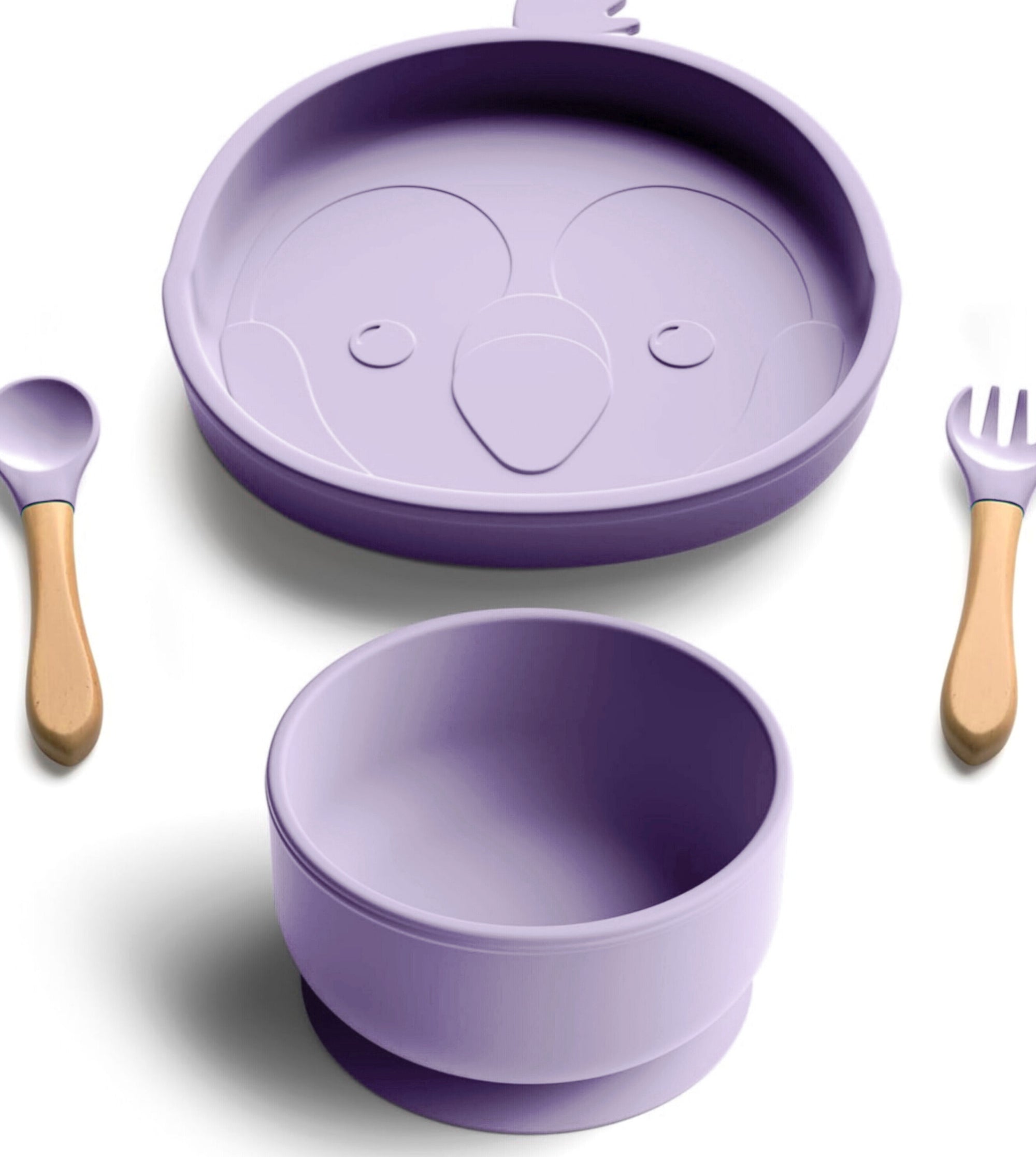 Bimbly- Set de alimentación para niños de silicona