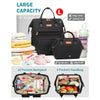 Mochila de viaje multifunción 5 en 1 bolsa de mano de maternidad, L-negro