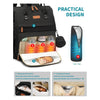 Mochila de viaje multifunción 5 en 1 bolsa de mano de maternidad, L-negro