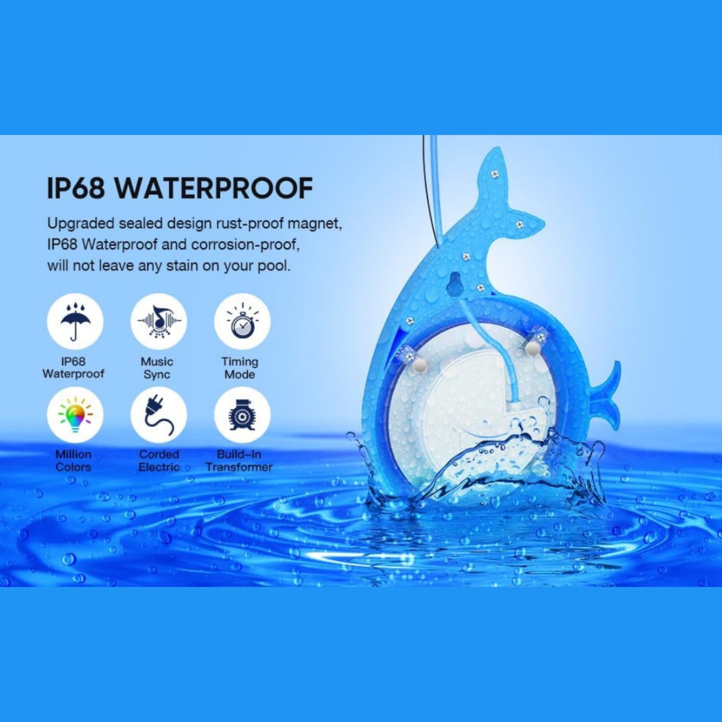 Luz LED para piscina sumergible