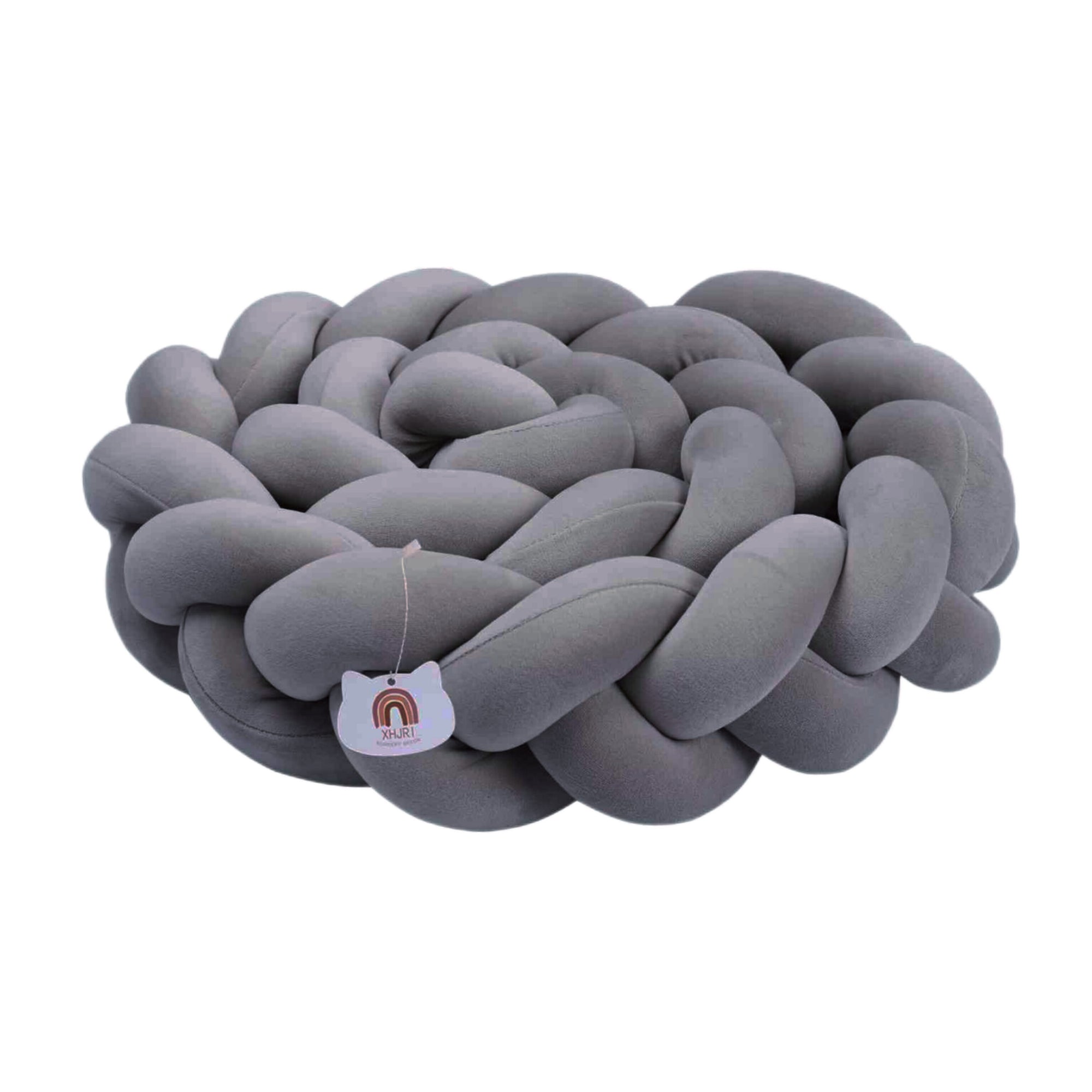XHJRI Almohada de Nudo de cojín Suave, 157 pulgadas, gris oscuro