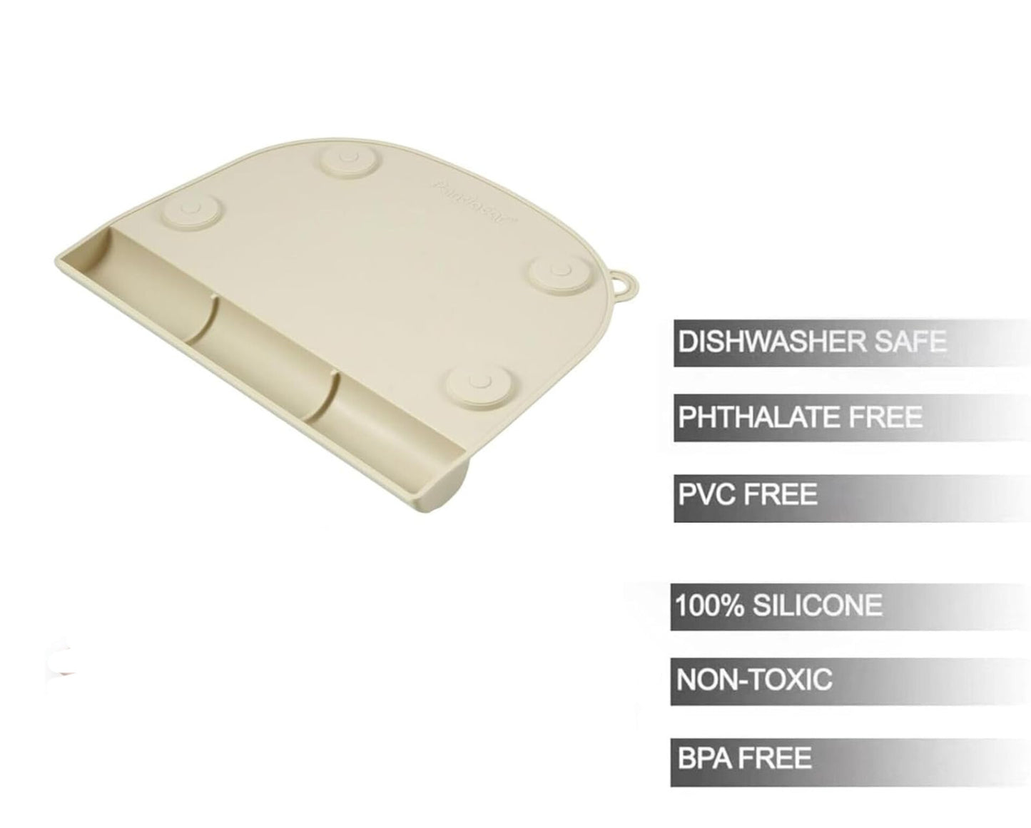 Pandaear- Mantel individual de silicona beige