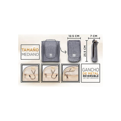 BOACAY Neceser de viaje colgante para mujeres y hombres