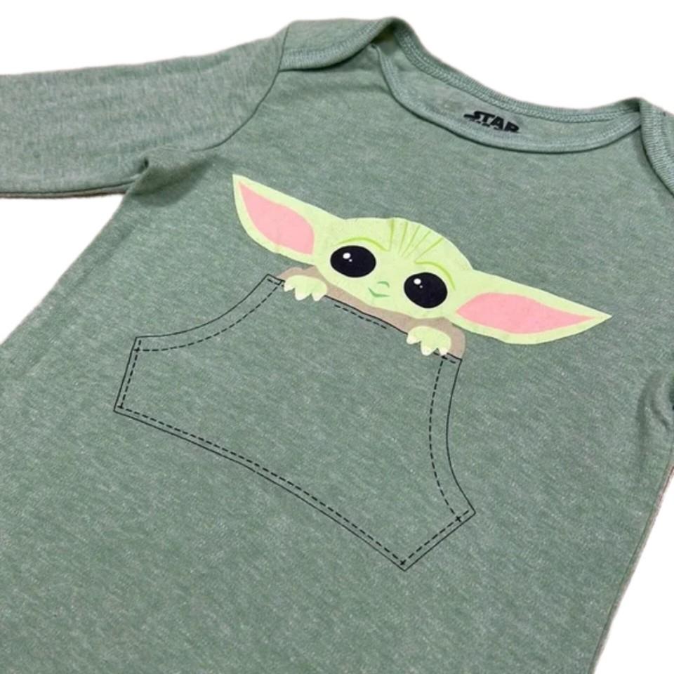 Star Wars- Mameluco de Grogu, baby Yoda, 0-3 meses