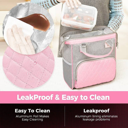 Bolso térmico para almacenamiento de leche materna, rosa