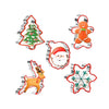 Cortadores de navidad de acero inoxidable, 5 pcs