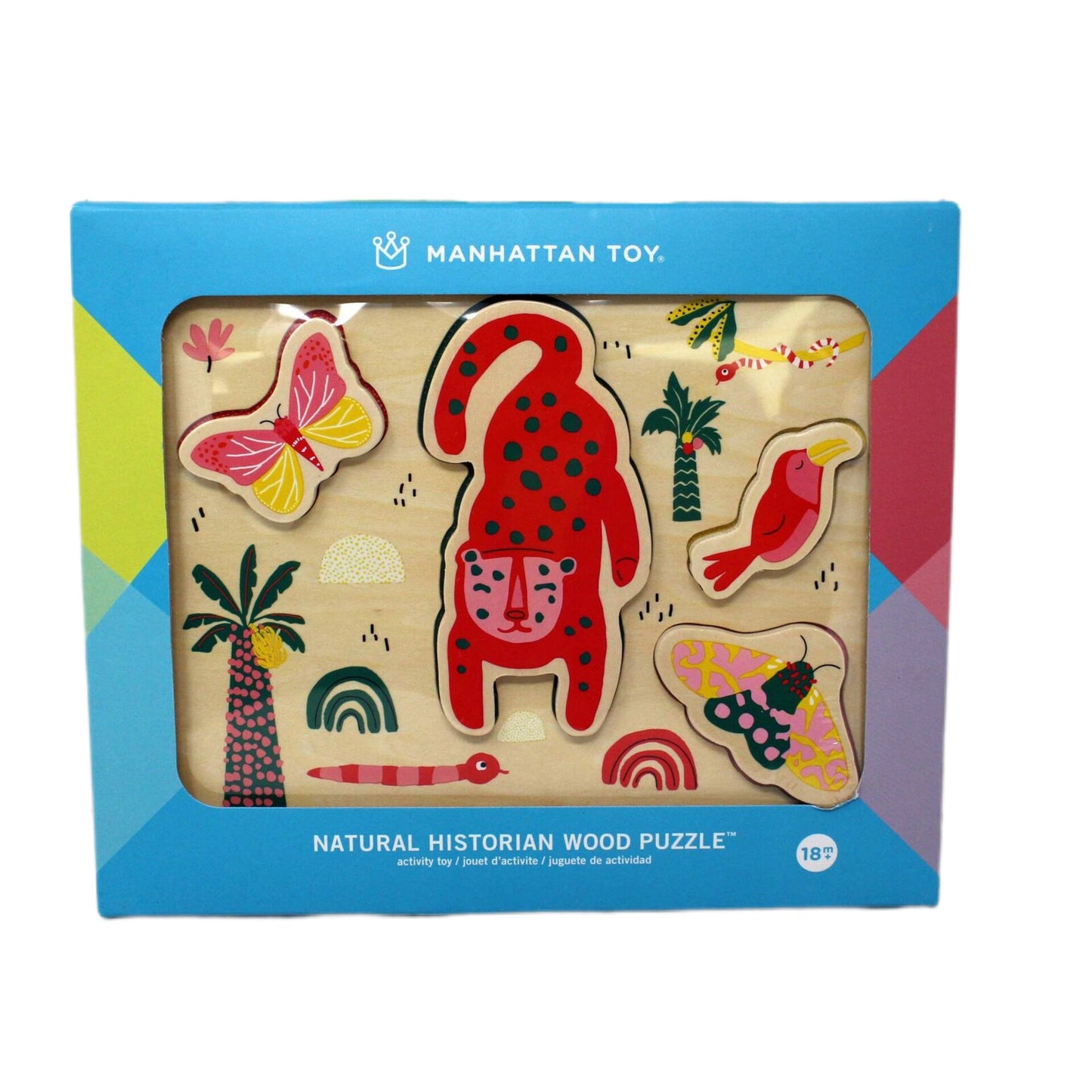 The Manhattan Toy Company Natural Historiador Rompecabezas de madera