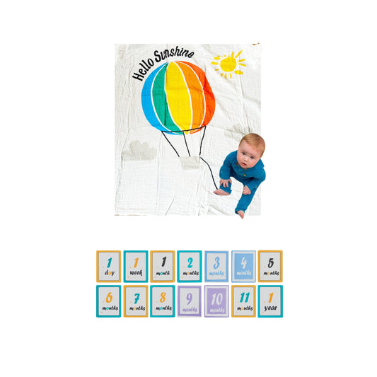 Jailed Tots- Swaddle globo "Hello sunshine"