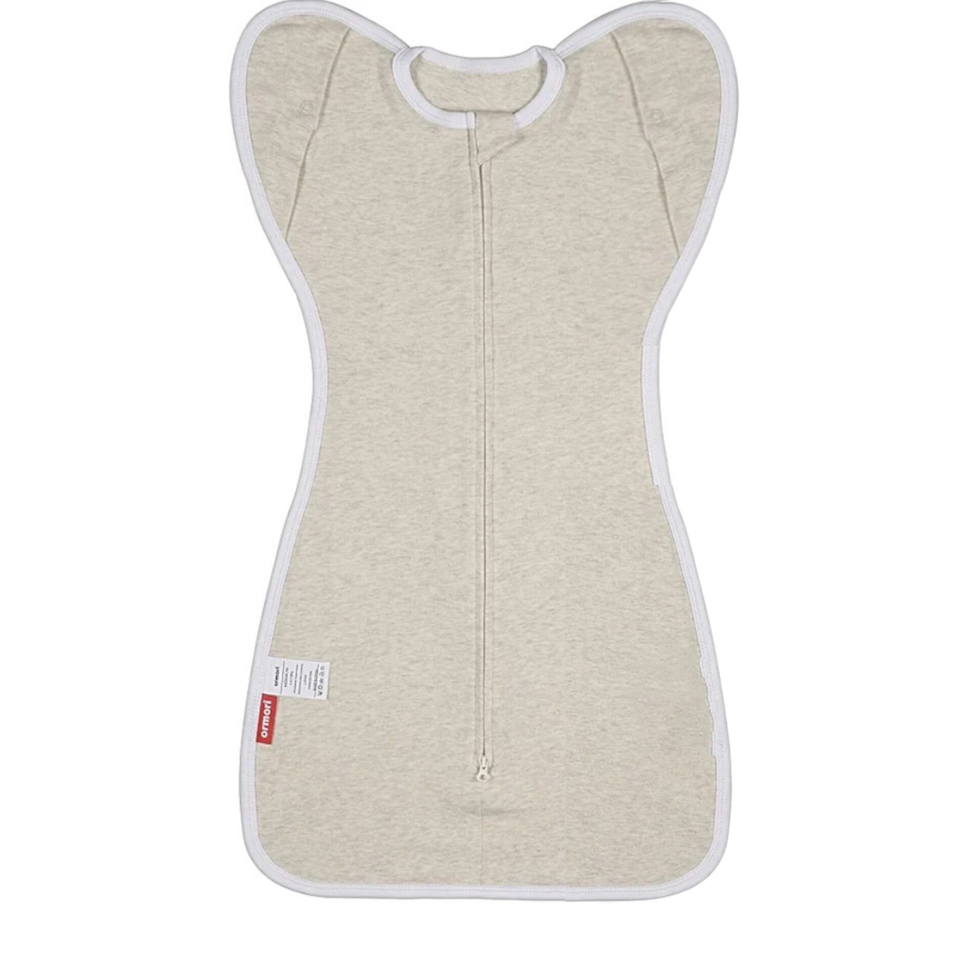 Ormori - Manta para bebé, saco con brazos hacia arriba, beige, talla S, 0-2 meses