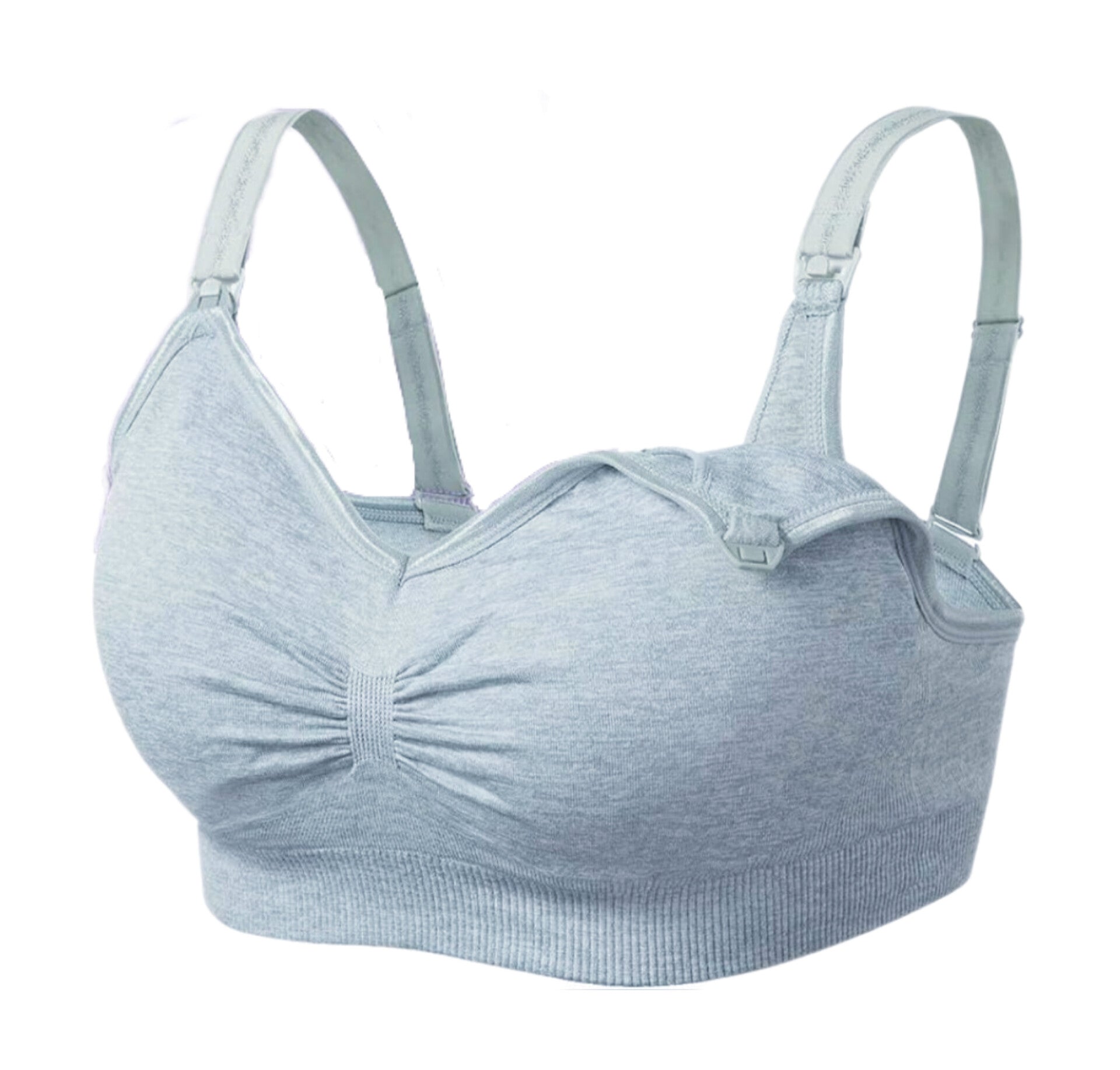 Brasier de lactancia, celeste, Talla S