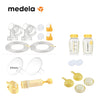 Medela- Symphony and lactina, sacaleches manual con accesorios para eléctrico.