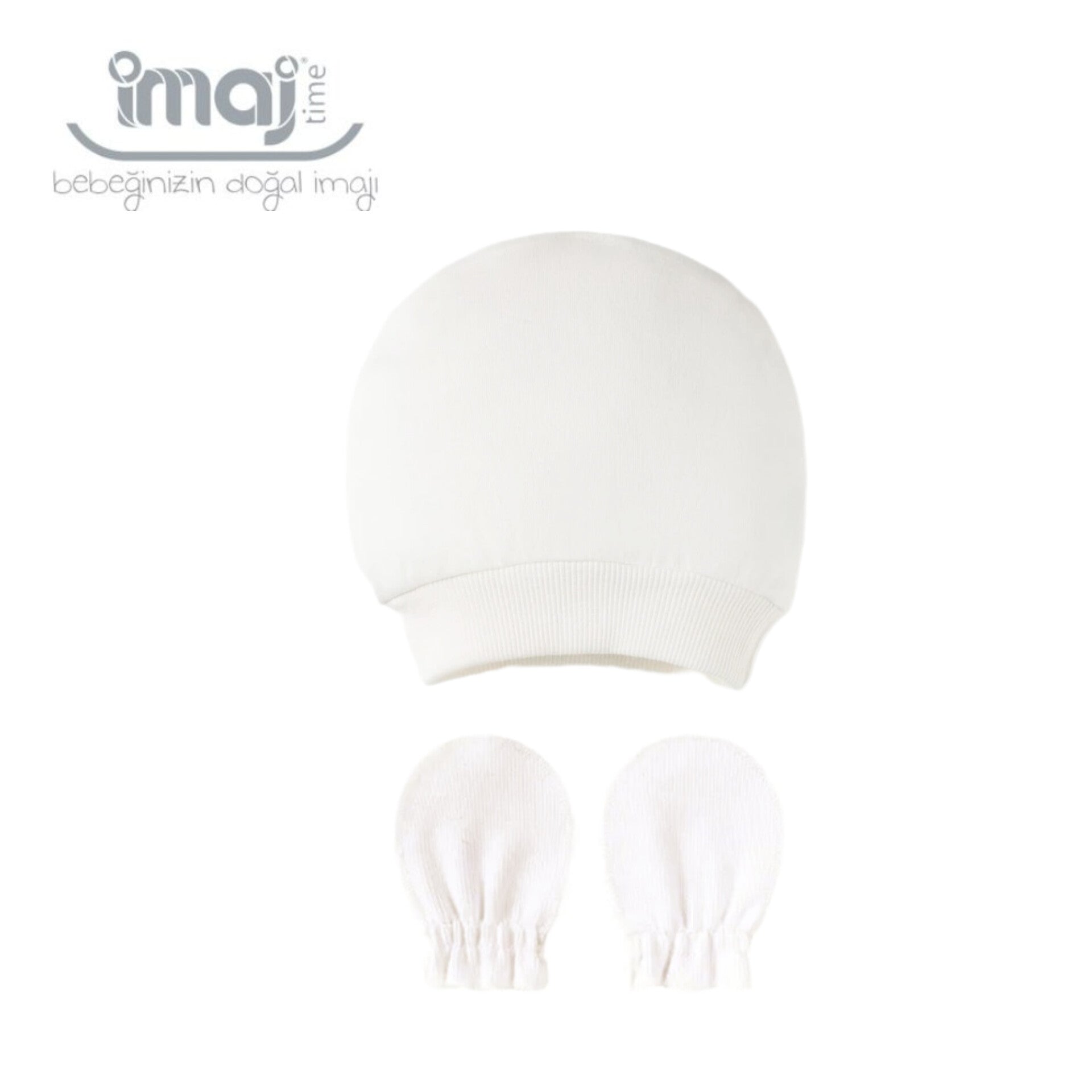 Imaj- Set de gorro y guantes para bebé 0-3 meses