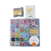Kit de cuentas de vidrio para pulsera con accesorios