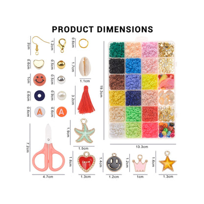 Wrap of Love - Juego de 5000 cuentas heishi para hacer pulseras