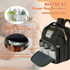 Hotbest- Pañalera para bebés, negro