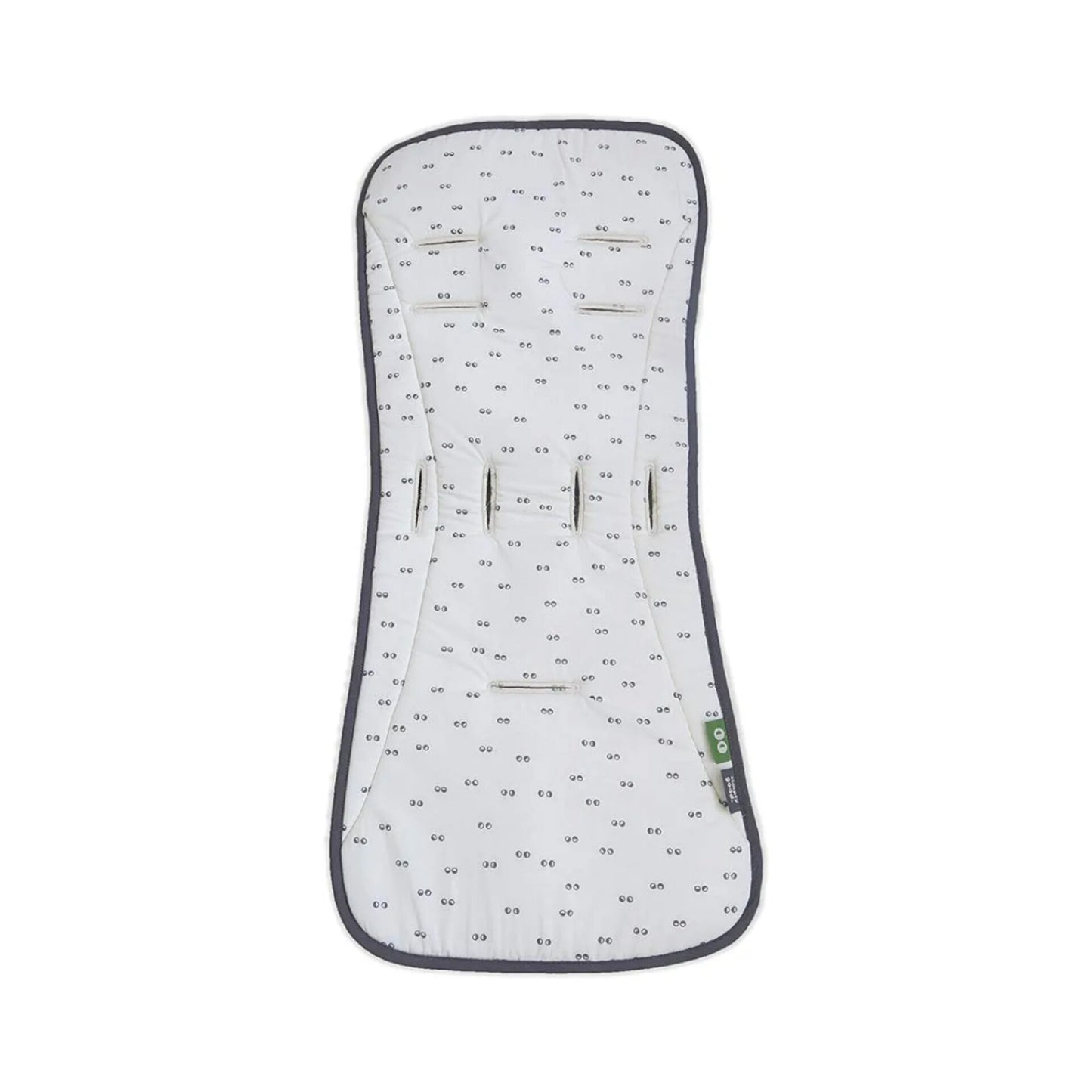 SIMPLY GOOD- Funda para asiento de cochecito de bebé reversible, erizo blanco sobre ojo amarillo y gris