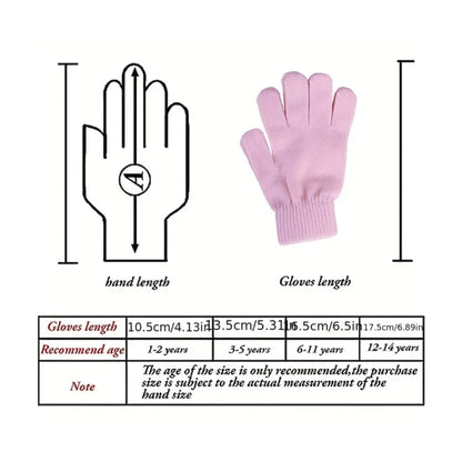 16 pares de guantes calentadores, 2-3 años