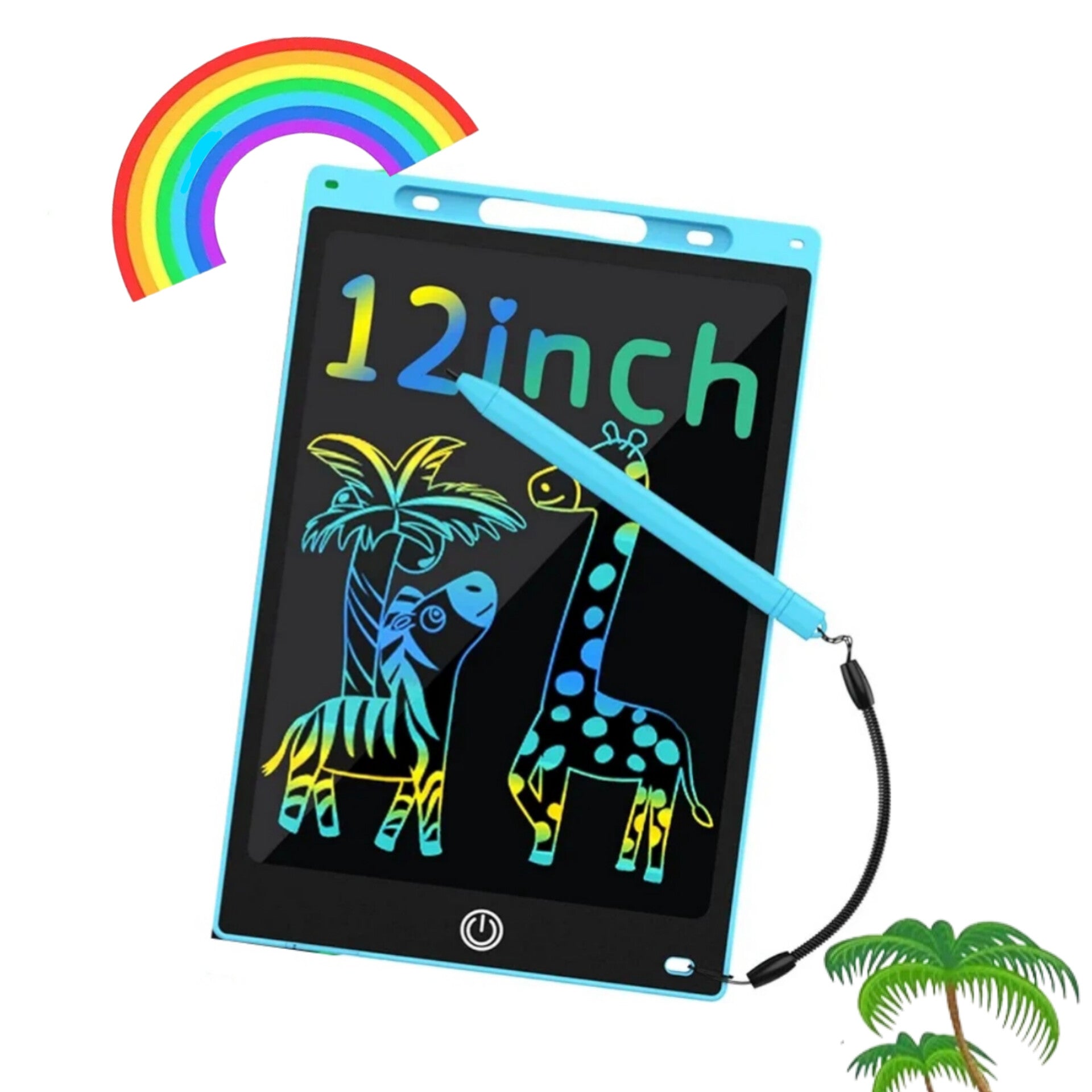 Tableta de escritura LCD para niños, celeste