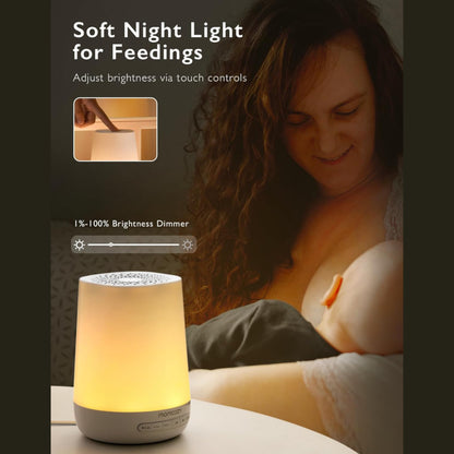 Momcozy- Máquina de Ruido Blanco para Bebés Durmiendo con Luz Nocturna