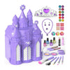 PERRYHOME- Kit de maquillaje para niñas, 52 piezas de juguetes de castillo congelado