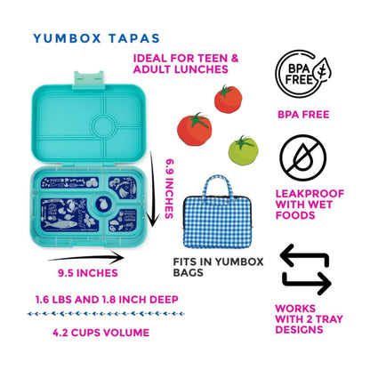 Yumbox Tapas-Fiambrera Bento a prueba de fugas