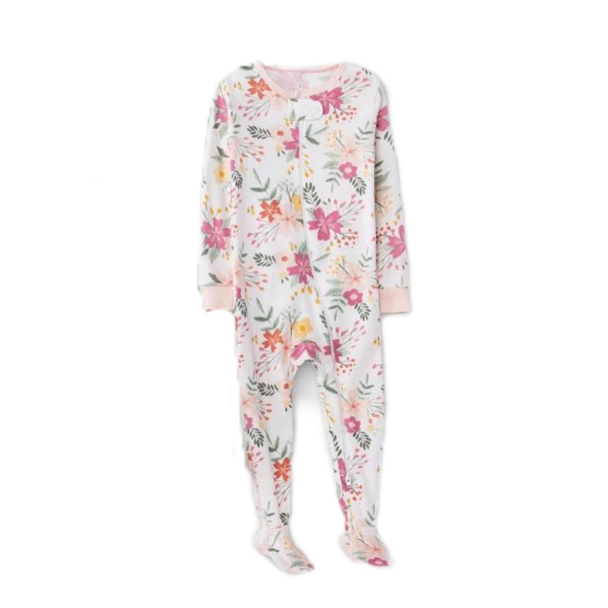 Cloud Island- Pijama con cremallera y pie, floral, talla 0-3 meses