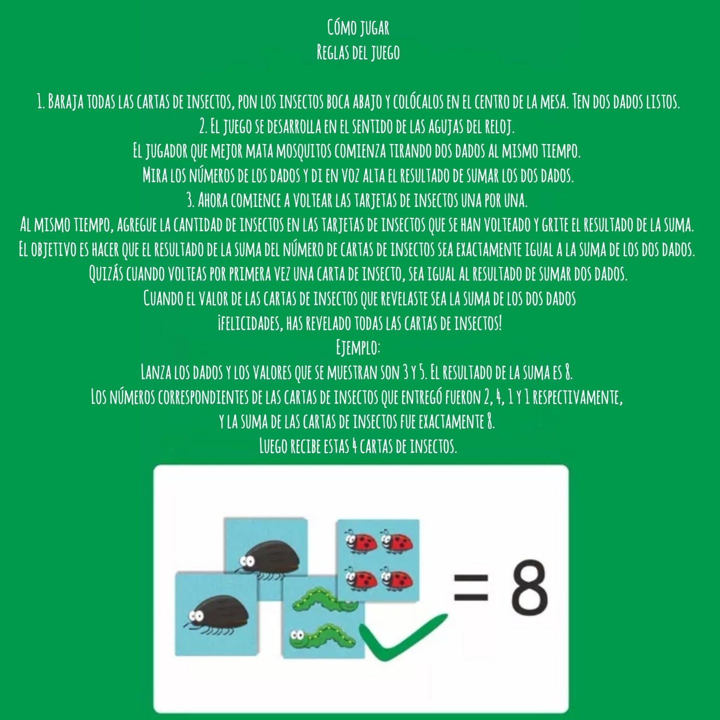 Think Land- Juego de mesa Insect Code