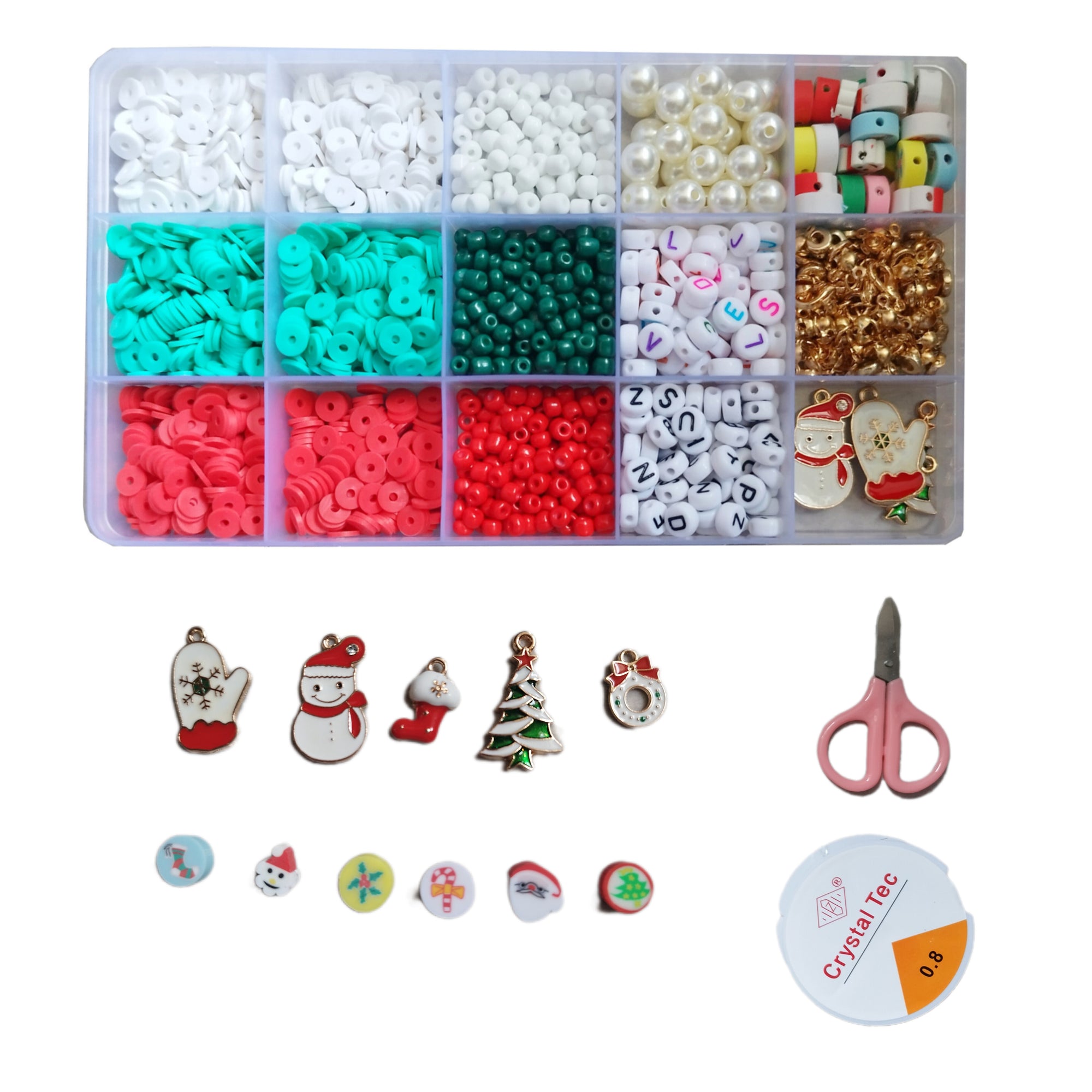 Kit de pulseras navideñas