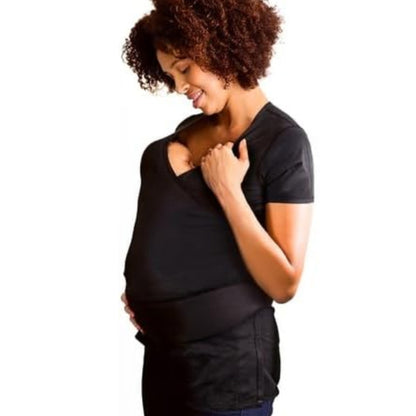 NuRoo-Camisa de porteo suave, transpirable y antihumedad con cobertura total y movilidad, negro, L/XL