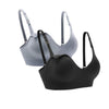Suekaphin - Brasier de lactancia sin varillas, con cuello en V, set de 2, talla L