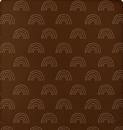 Faith Alone-Set de edredón y sábana para cuna, diseño cocoa rainbow