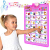 Just Smarty- ABCs Interactivo y 123s Póster de aprendizaje, rosa