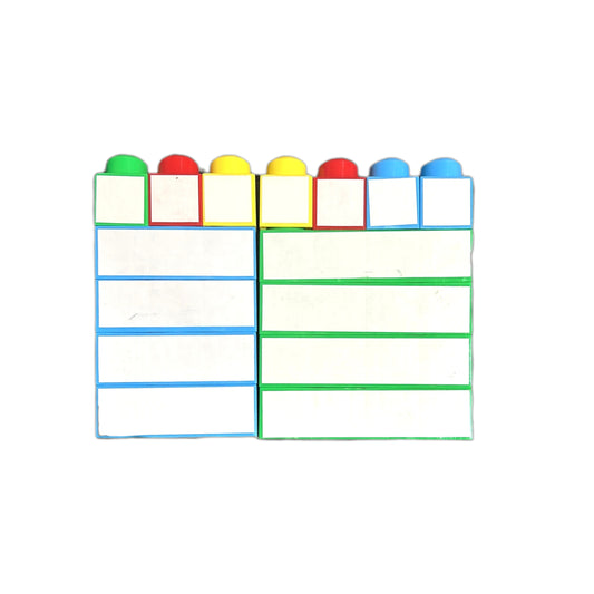 Bloques para escritura con superficie borrable