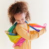 Sarah's Silks- Seda de arcoiris con set de 4 Mini Playclips